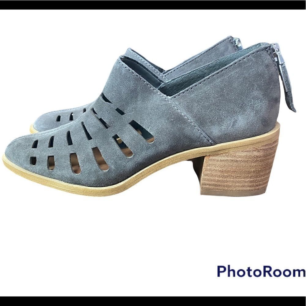 1. State ILEE Gray Suede Booties Size 6.5